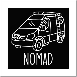 Nomad minimal van conversion Posters and Art